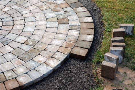 large block paving blocks.